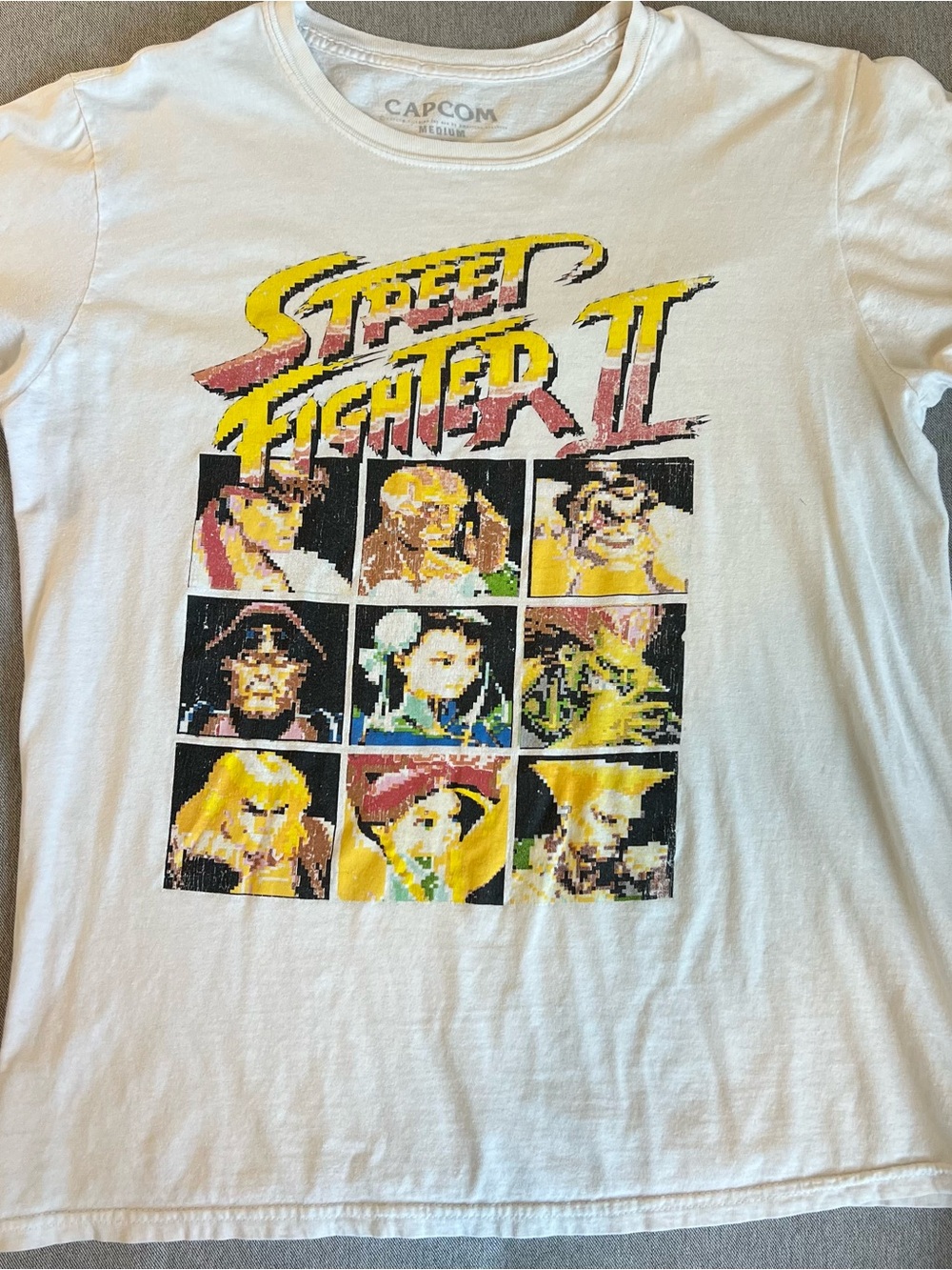 Vintage Street Fight II 100% Cotton Retro Graphic T-Shitt